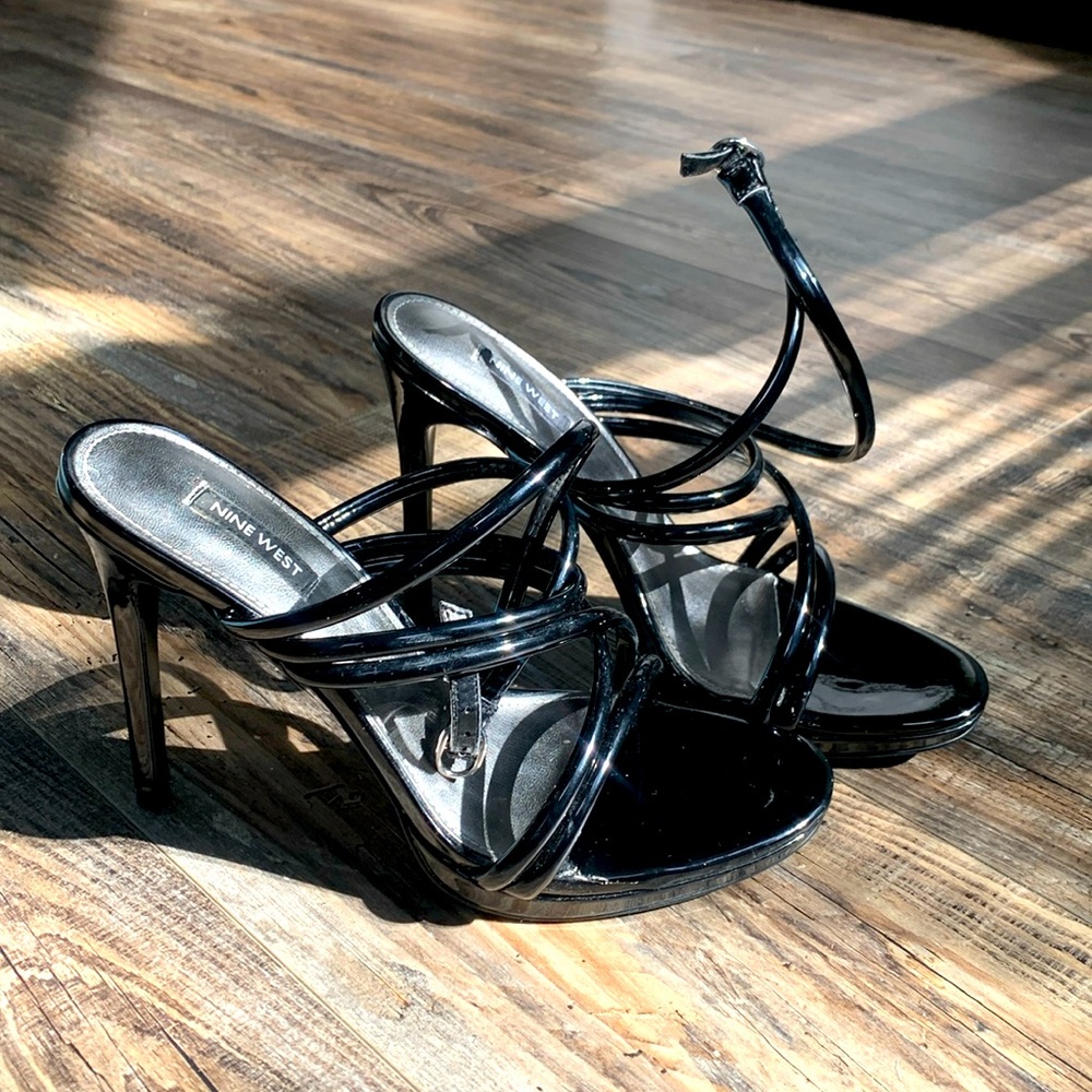 Strappy high heels Size 10